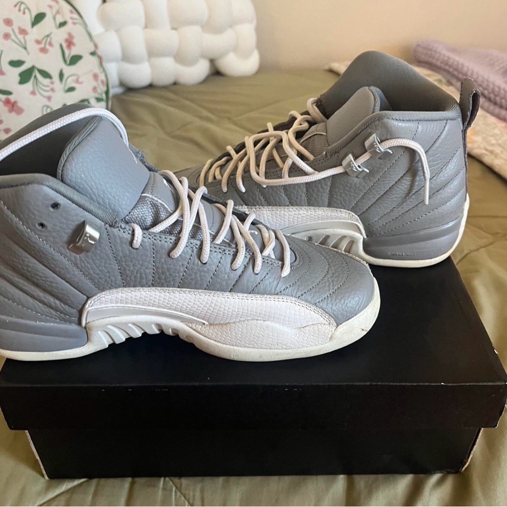 Jordan Air 12 Retro Stealth White Cool Gray Sneakers